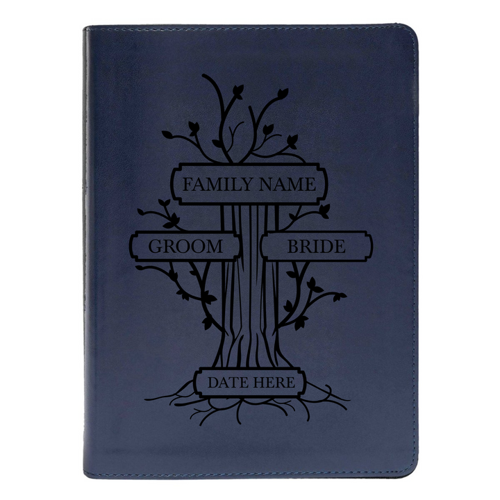 CSB She Reads Blue Study Size Holy Bible Medium Print | Family Tree
