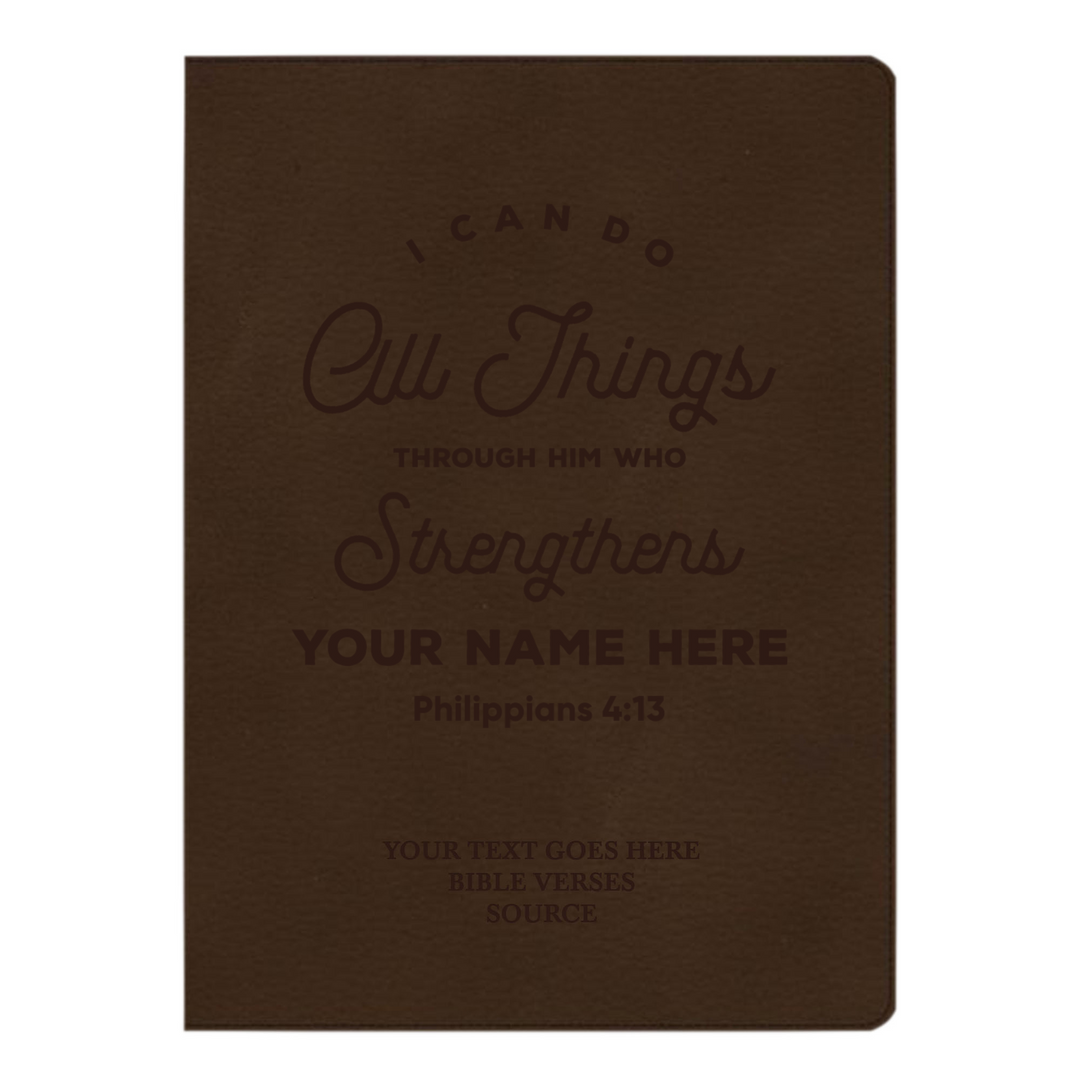 CSB Brown Study Size Holy Bible Large Print Size | Philippians 4:13