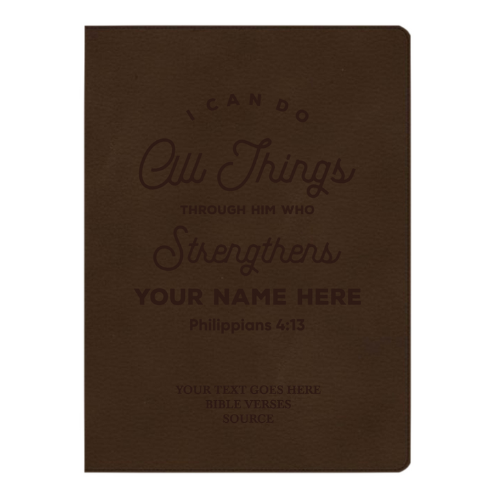 CSB Brown Study Size Holy Bible Large Print Size | Philippians 4:13