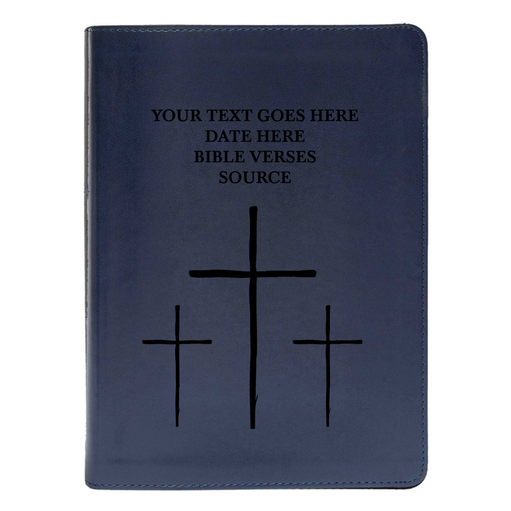 CSB She Reads Blue Study Size Holy Bible Medium Print | The Three crosses