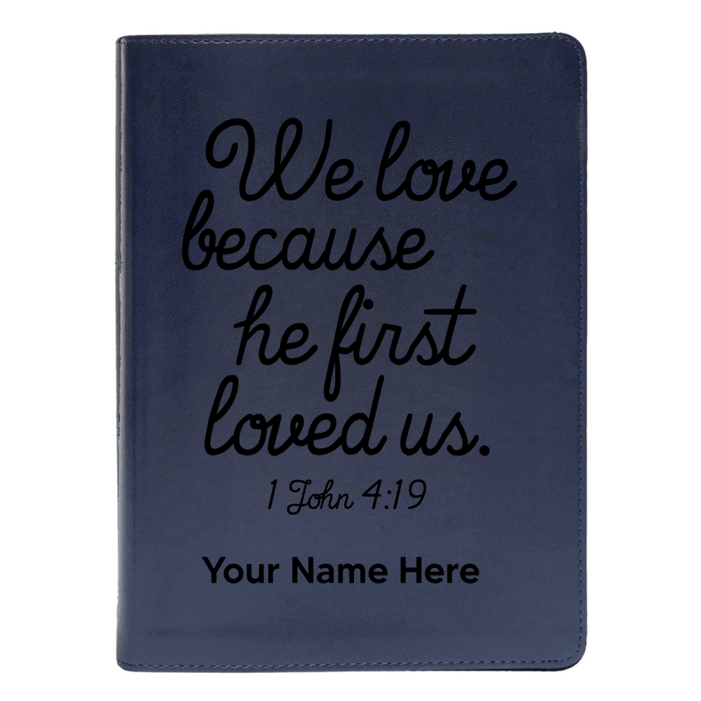 CSB Blue Study Size Holy Bible Medium Print | 1 John 4:19