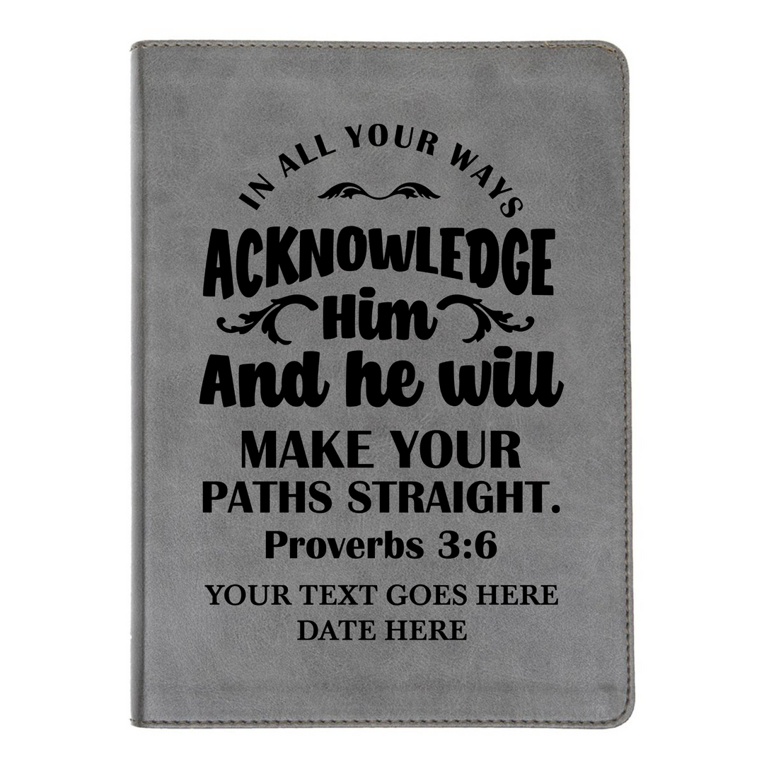 CSB He Reads Gray Study Size Holy Bible Medium Print | Proverbs 3:6