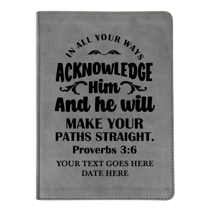 CSB He Reads Gray Study Size Holy Bible Medium Print | Proverbs 3:6