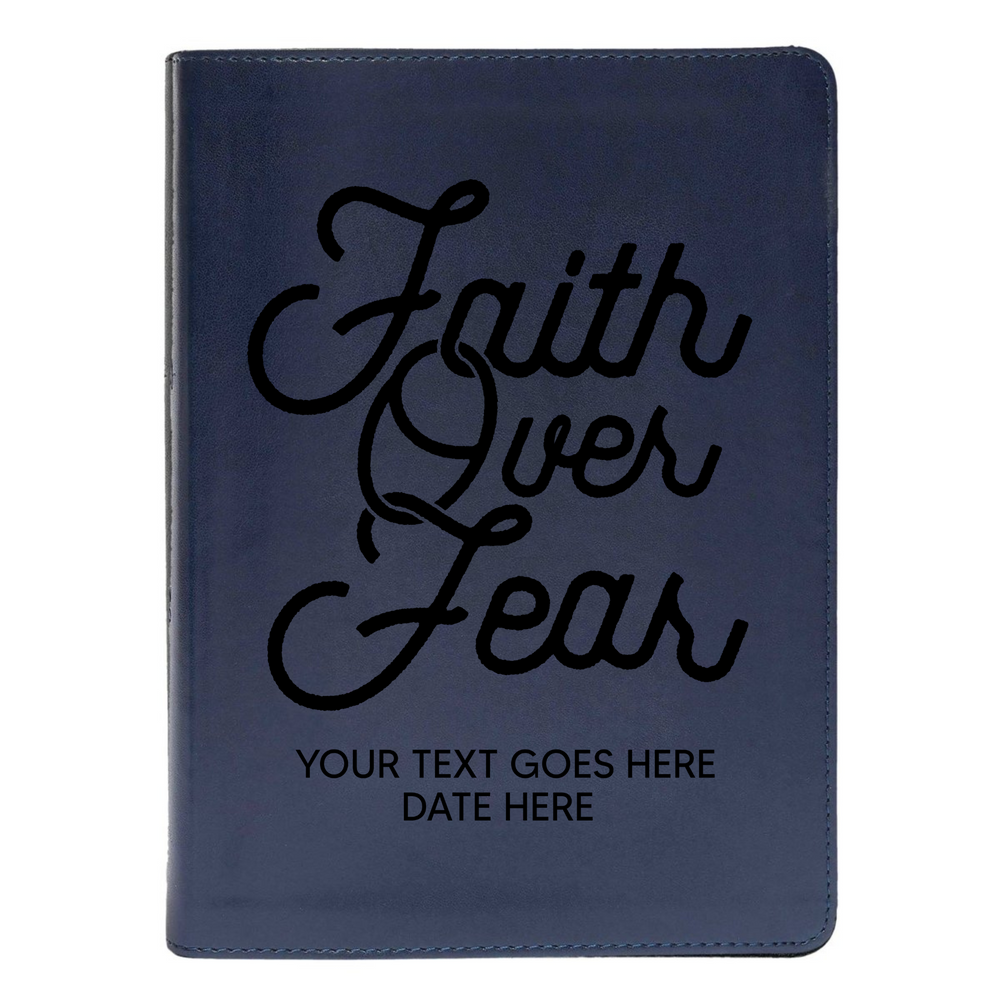CSB She Reads Blue Study Size Holy Bible Medium Print | Faith over Fear
