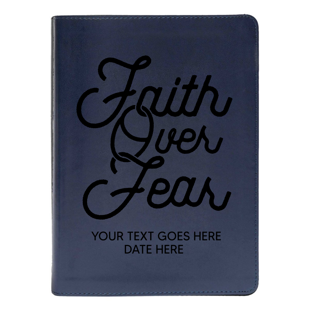 CSB She Reads Blue Study Size Holy Bible Medium Print | Faith over Fear
