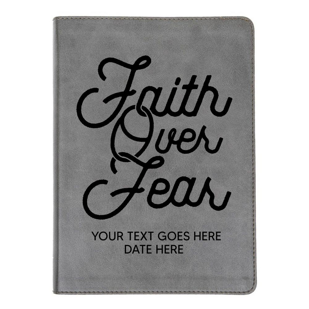 CSB He Reads Gray Study Size Holy Bible Medium Print | Faith over Fear