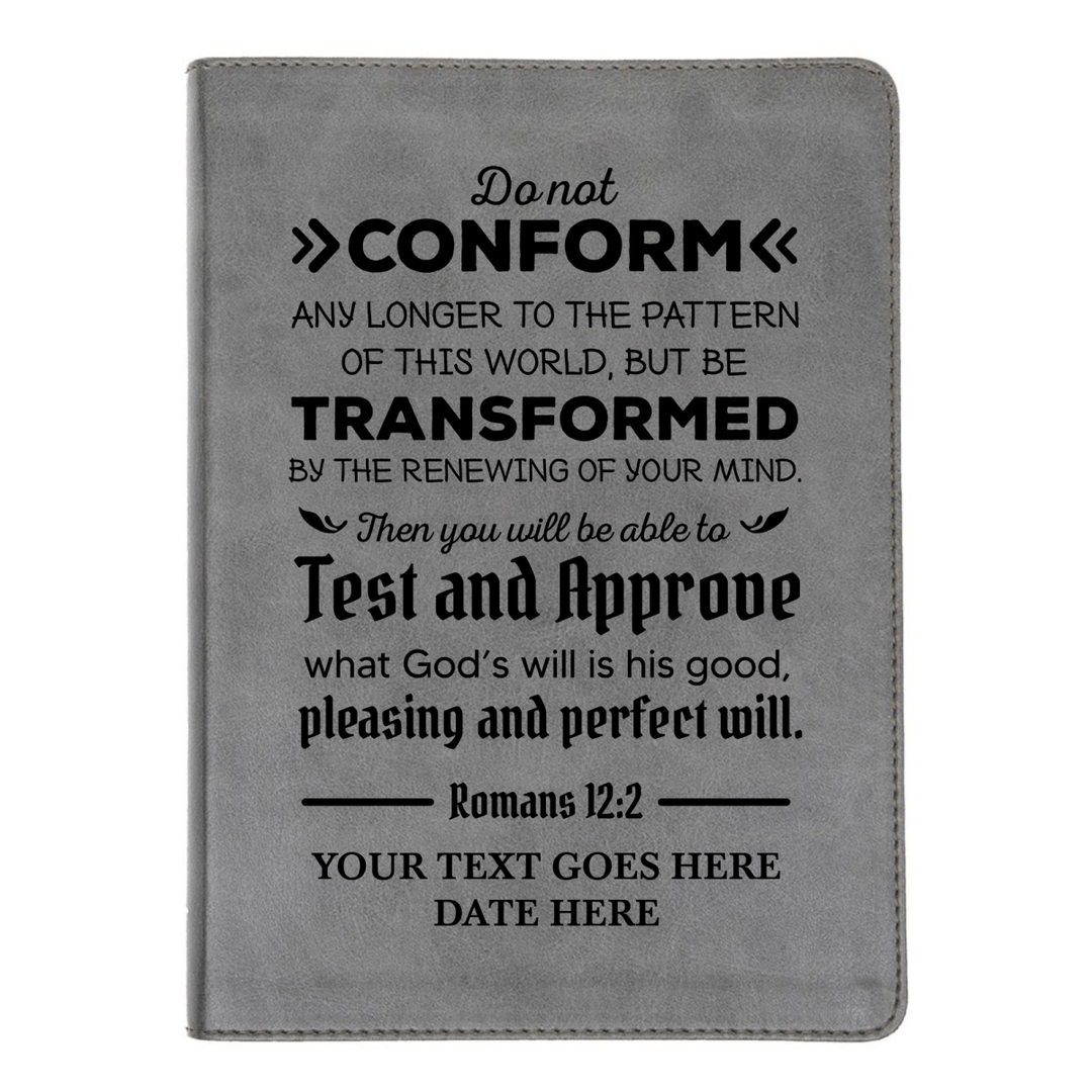 CSB He Reads Gray Study Size Holy Bible Medium Print | Romans 12:2
