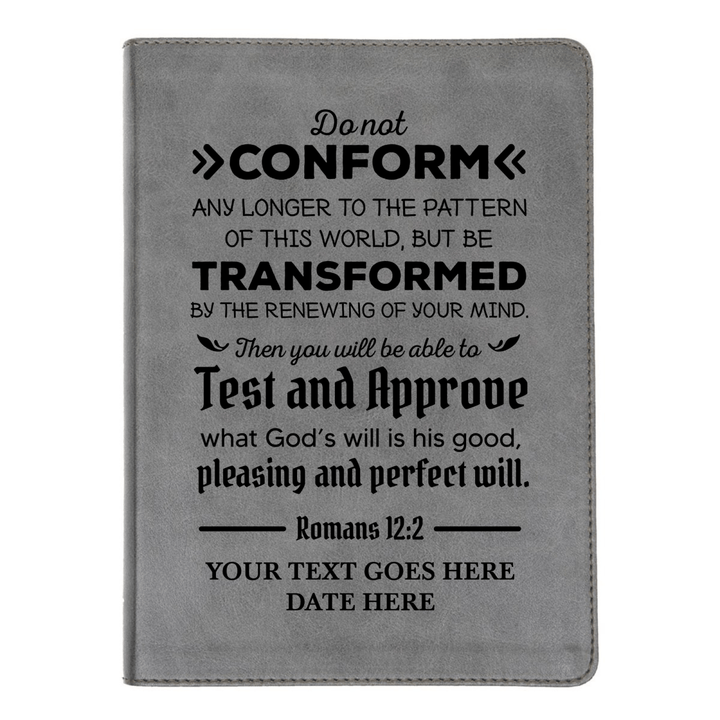 CSB He Reads Gray Study Size Holy Bible Medium Print | Romans 12:2