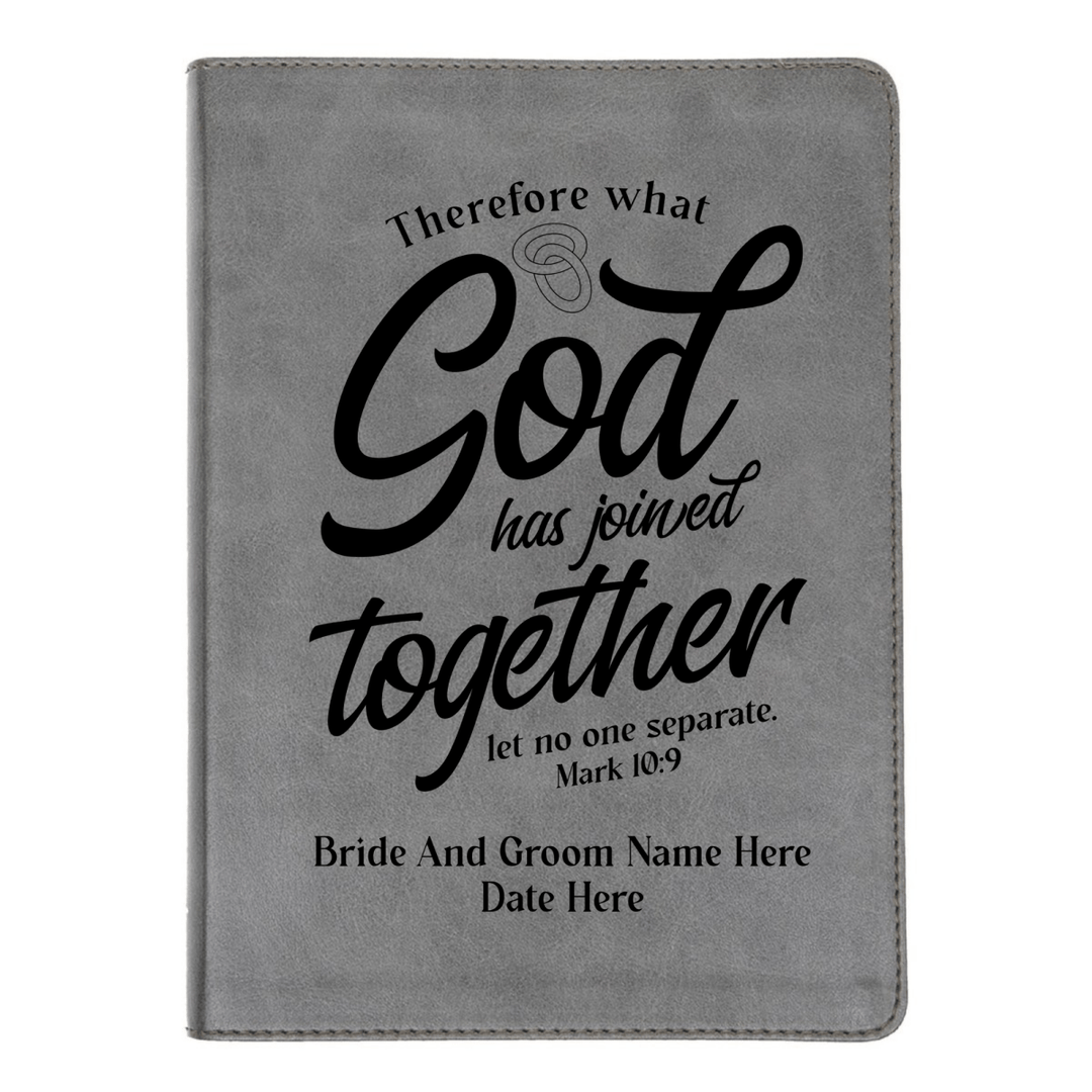 CSB He Reads Gray Study Size Holy Bible Medium Print | Mark 10:9