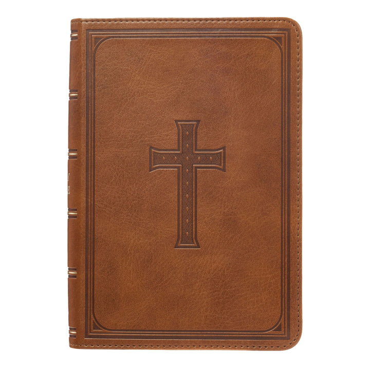 KJV Brown Compact Size Holy Bible Large Print
