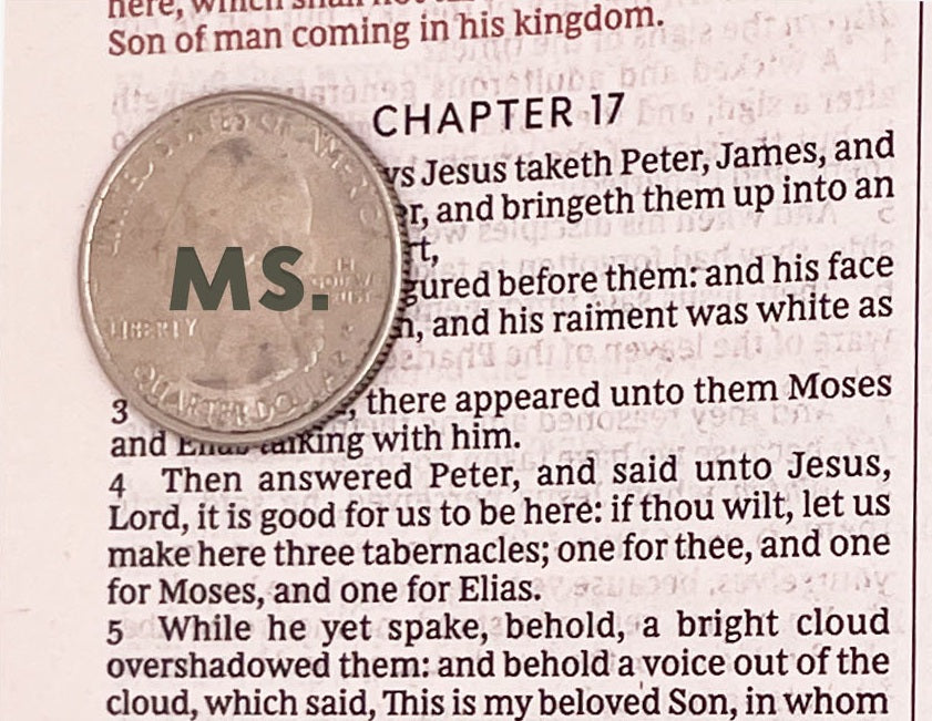 Print sample for this Bible
