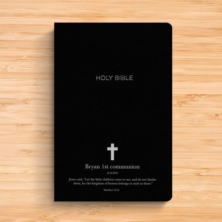 NKJV Black Standard Size Holy Bible Small Print