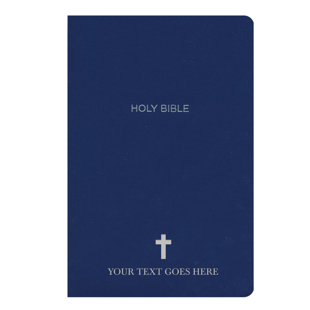 NKJV Blue Standard Size Holy Bible Small Print