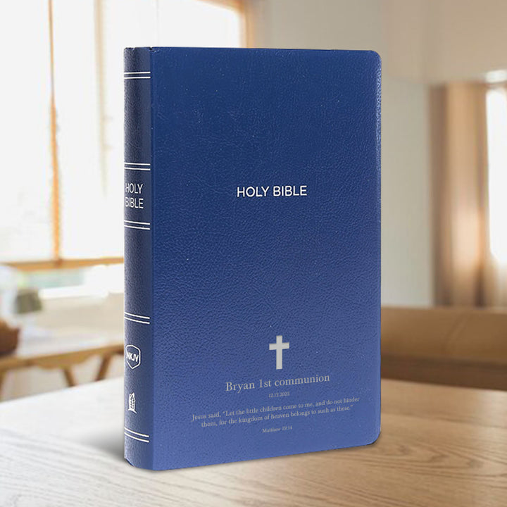 NKJV Blue Standard Size Holy Bible Small Print
