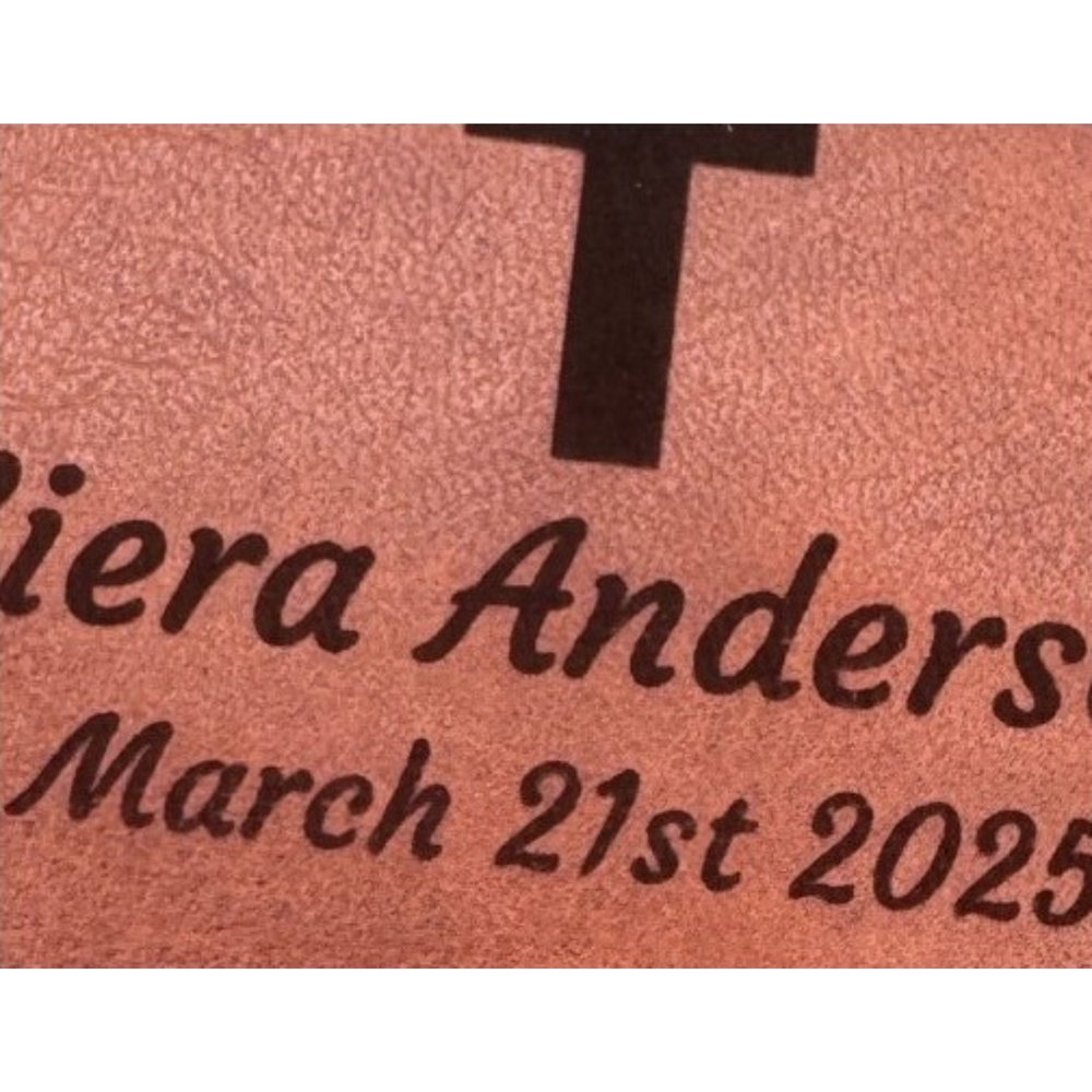 Actual personalization sample for this Bible