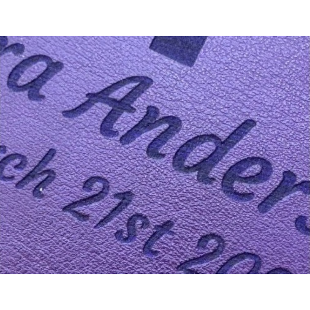 Actual personalization sample for this Bible