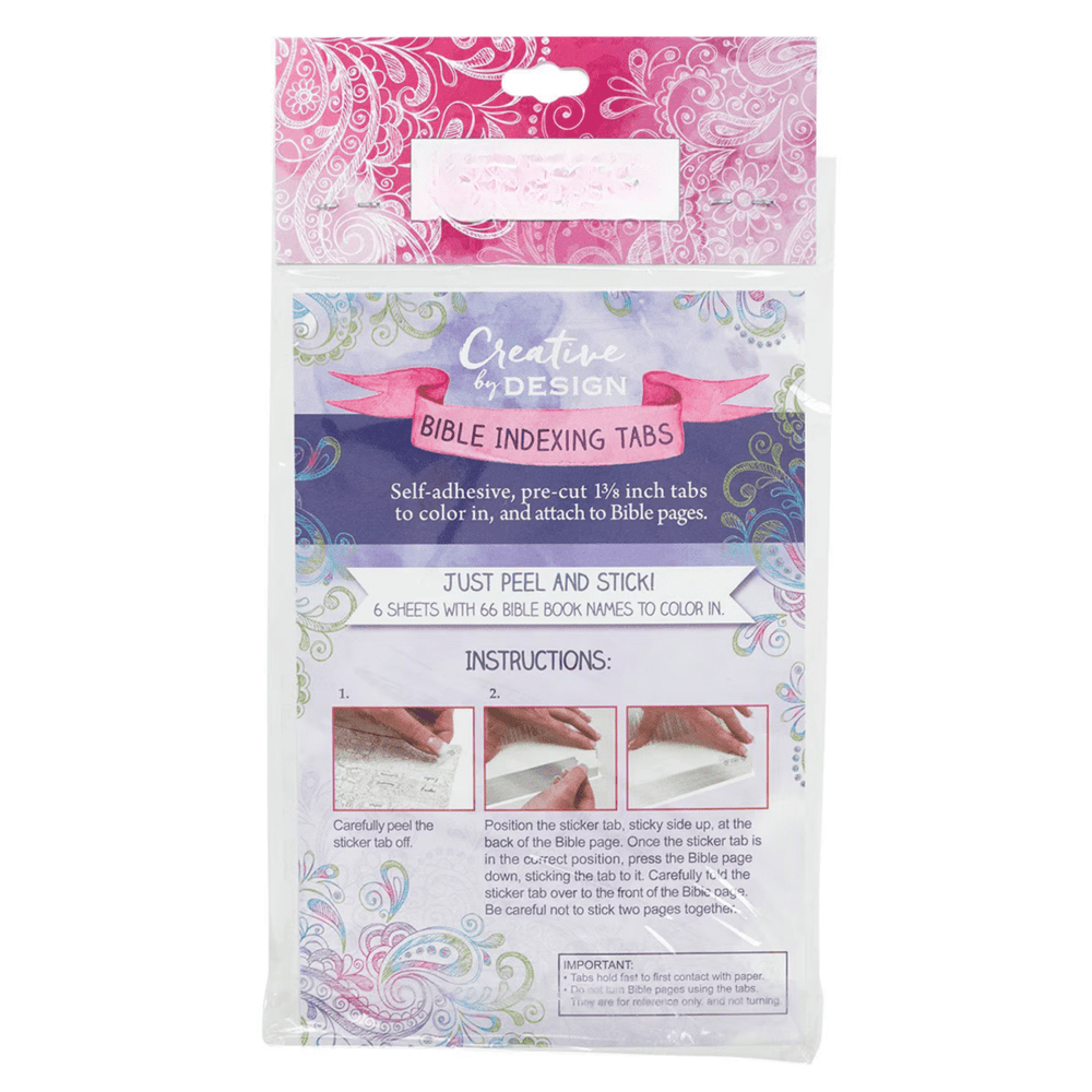 Bible Indexing Tabs Color Peel Stick | Shepherds Shelf - Shepherds Shelf