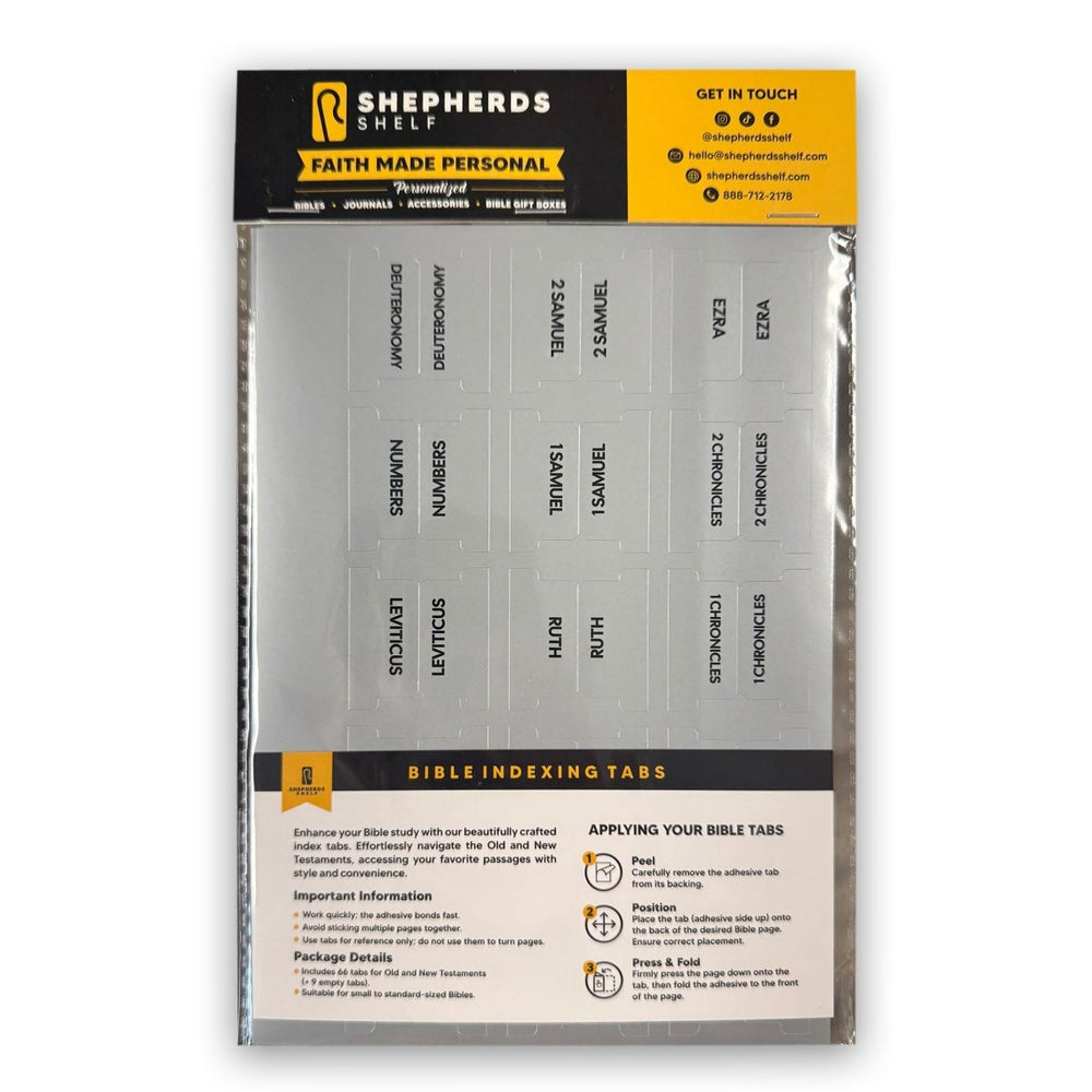 Bible Indexing Tabs | Shepherds Shelf Brand - Shepherds Shelf