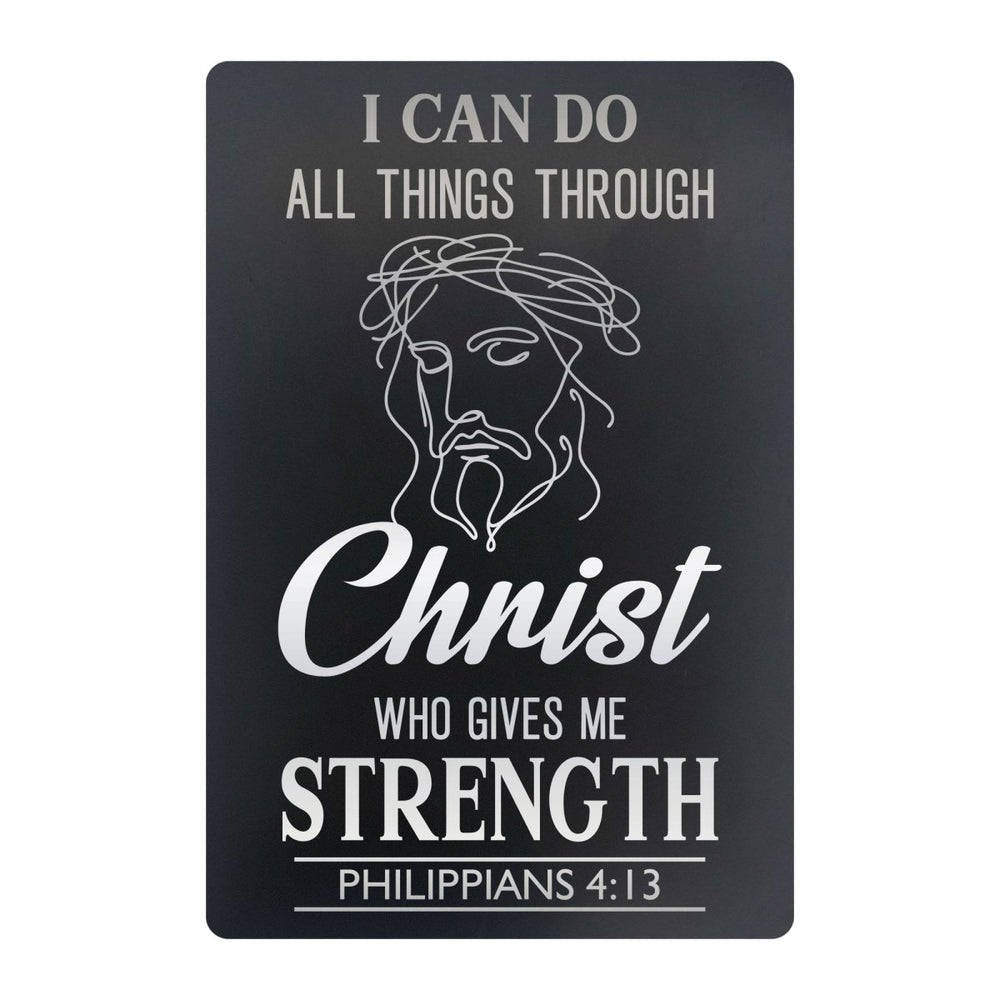 Custom Metal Pocket Prayer and Message Card, Black - Shepherds Shelf