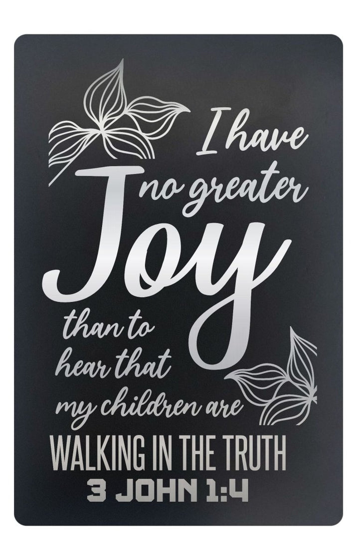 Custom Metal Pocket Prayer and Message Card, Black - Shepherds Shelf