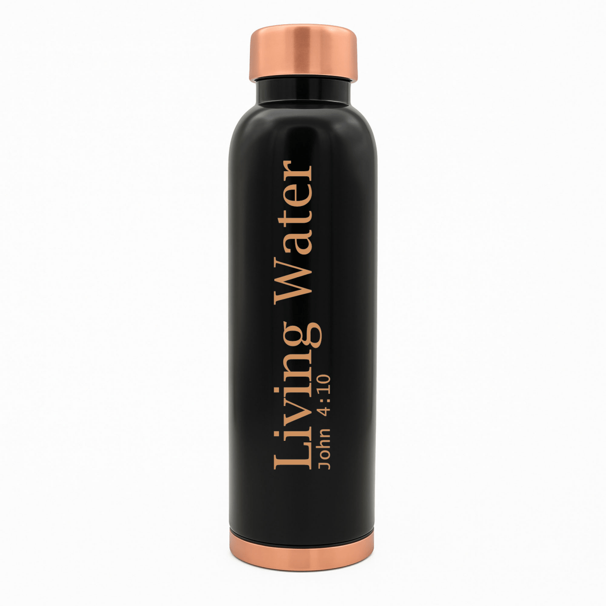 Custom Personalized Copper Water Bottle with John 4:10 Name and Living Water | Pure Copper | 33 Oz - Shepherds Shelf