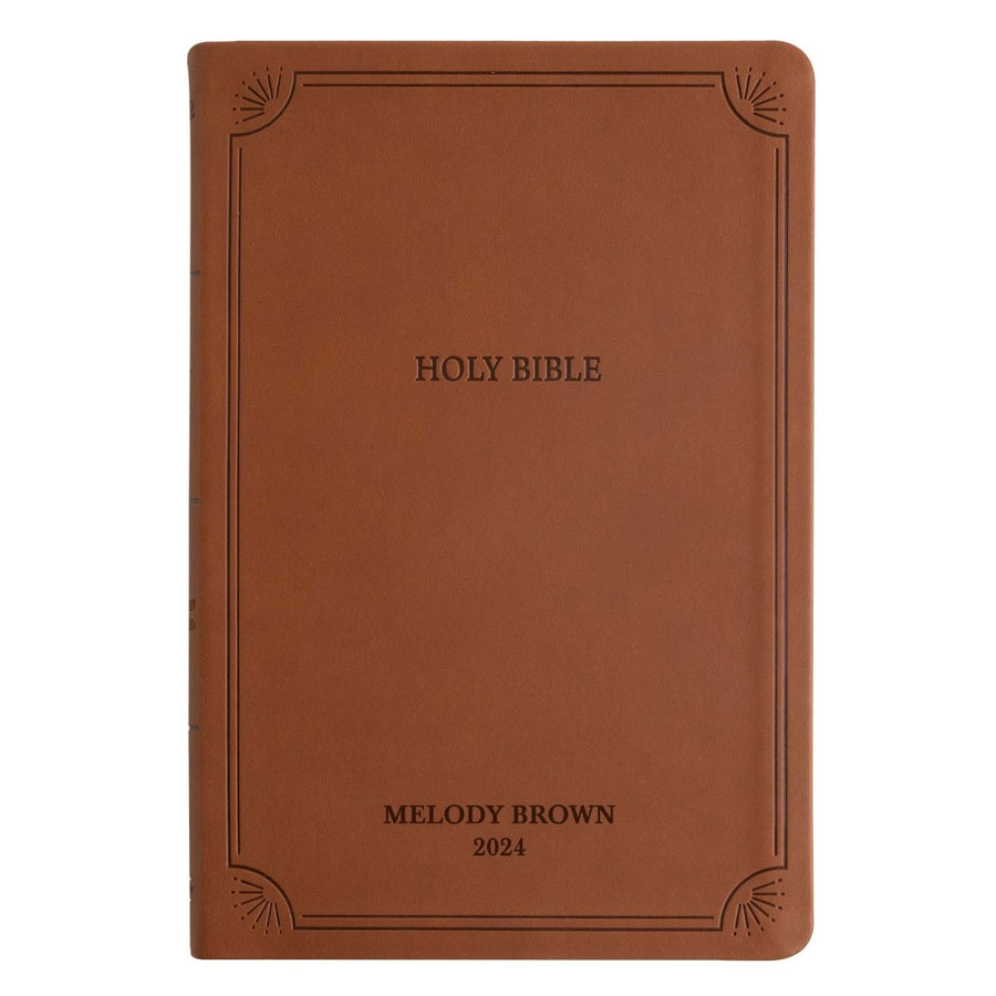Custom Personalized NASB 2020 Bible | Large Text | Faux Leather Brown | Shepherds Shelf - Shepherds Shelf