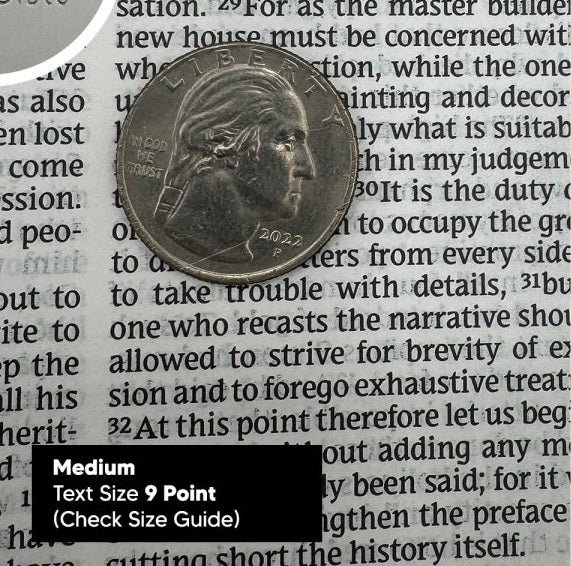 Print sample for this Bible