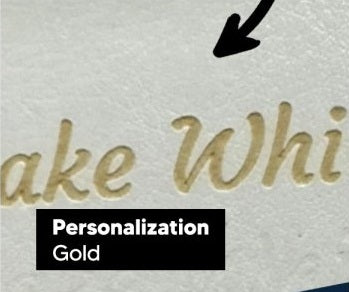 Actual personalization sample for this Bible