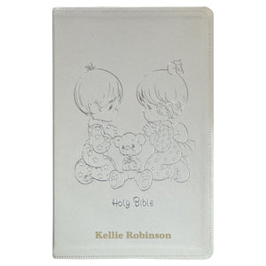 Customized NRSV Catholic Edition Kids Holy Bible | Medium Print | White