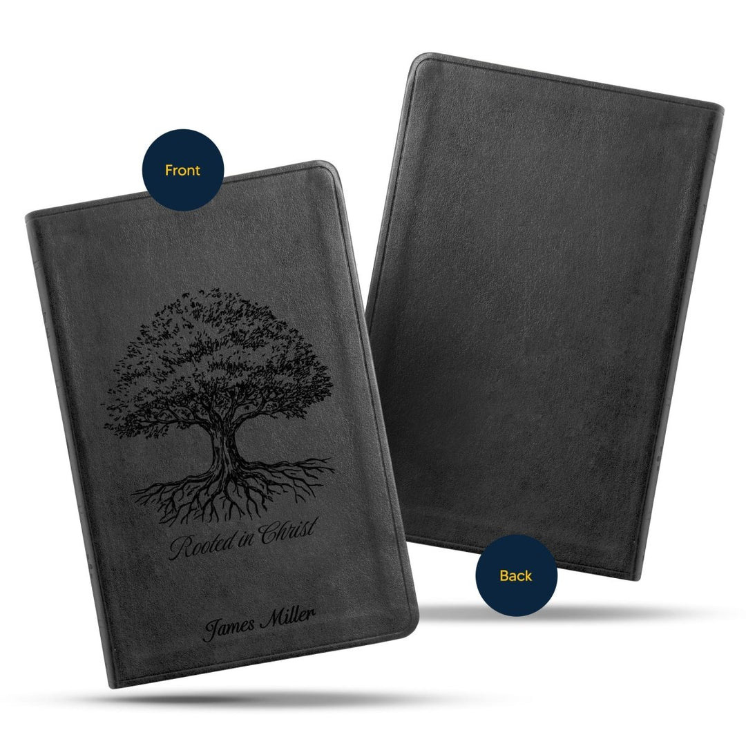ESV Black Standard Size Thinline Holy Bible Large Print | Tree of Life - Shepherds Shelf