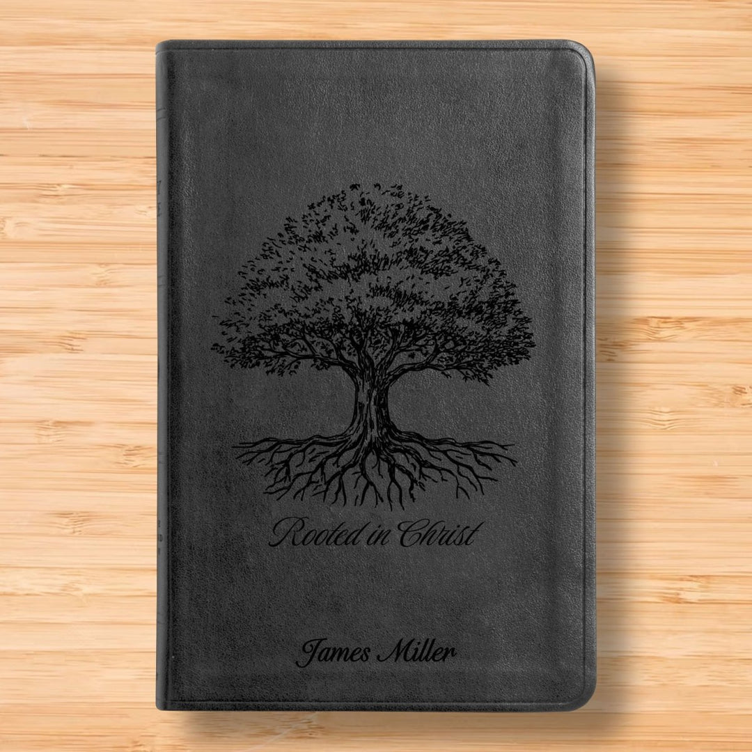 ESV Black Standard Size Thinline Holy Bible Large Print | Tree of Life - Shepherds Shelf