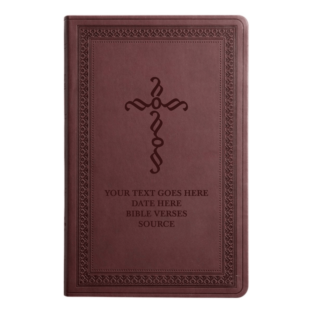 ESV Purple Plum Standard Size Holy Bible Large Print | Pen Stroke Cross