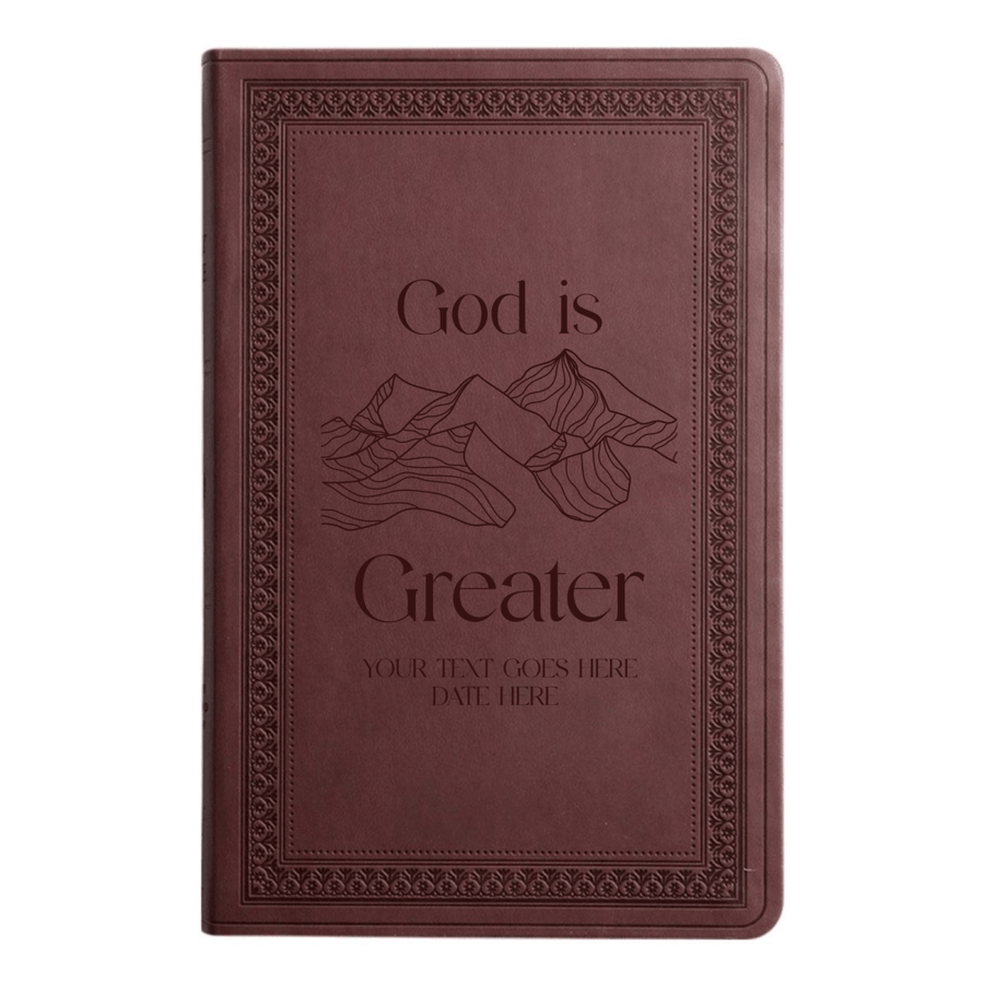 ESV Purple Plum Standard Size Holy Bible Large Print | God is Greater - Shepherds Shelf