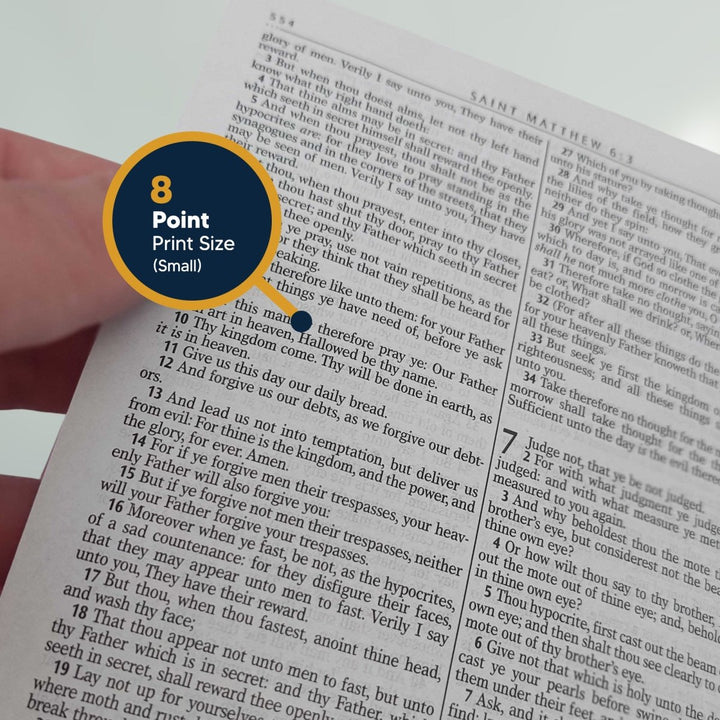 KJV Pink Standard Size Holy Bible Small Print Faux Leather Lay Flat Cover - Shepherds Shelf