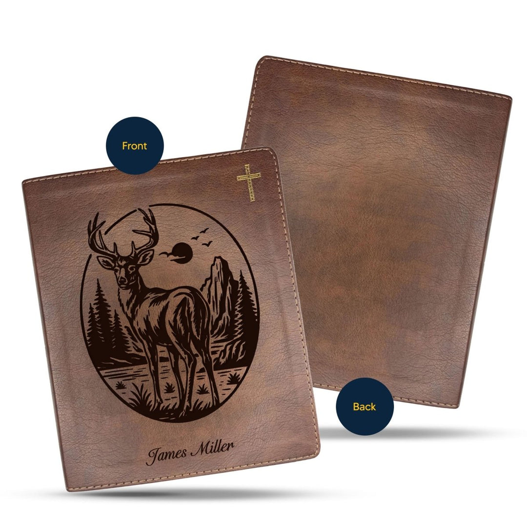 NIV Brown Standard Size Notetaking Holy Bible Medium Print | Buck - Shepherds Shelf