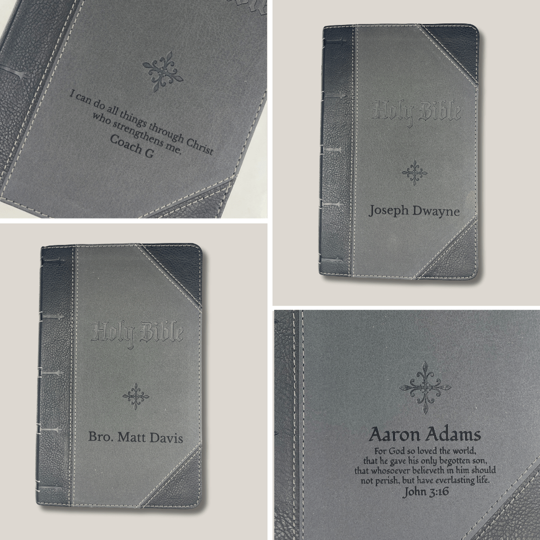 Personalized Black KJV Giant Print Bible | Shepherds Shelf - Shepherds Shelf
