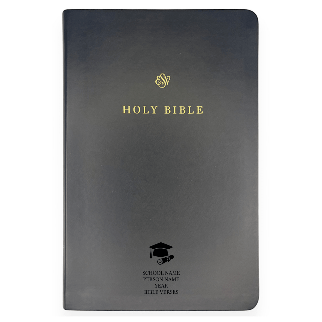 Personalized Black TruTone Faux Leather ESV Bible | Shepherds Shelf - Shepherds Shelf