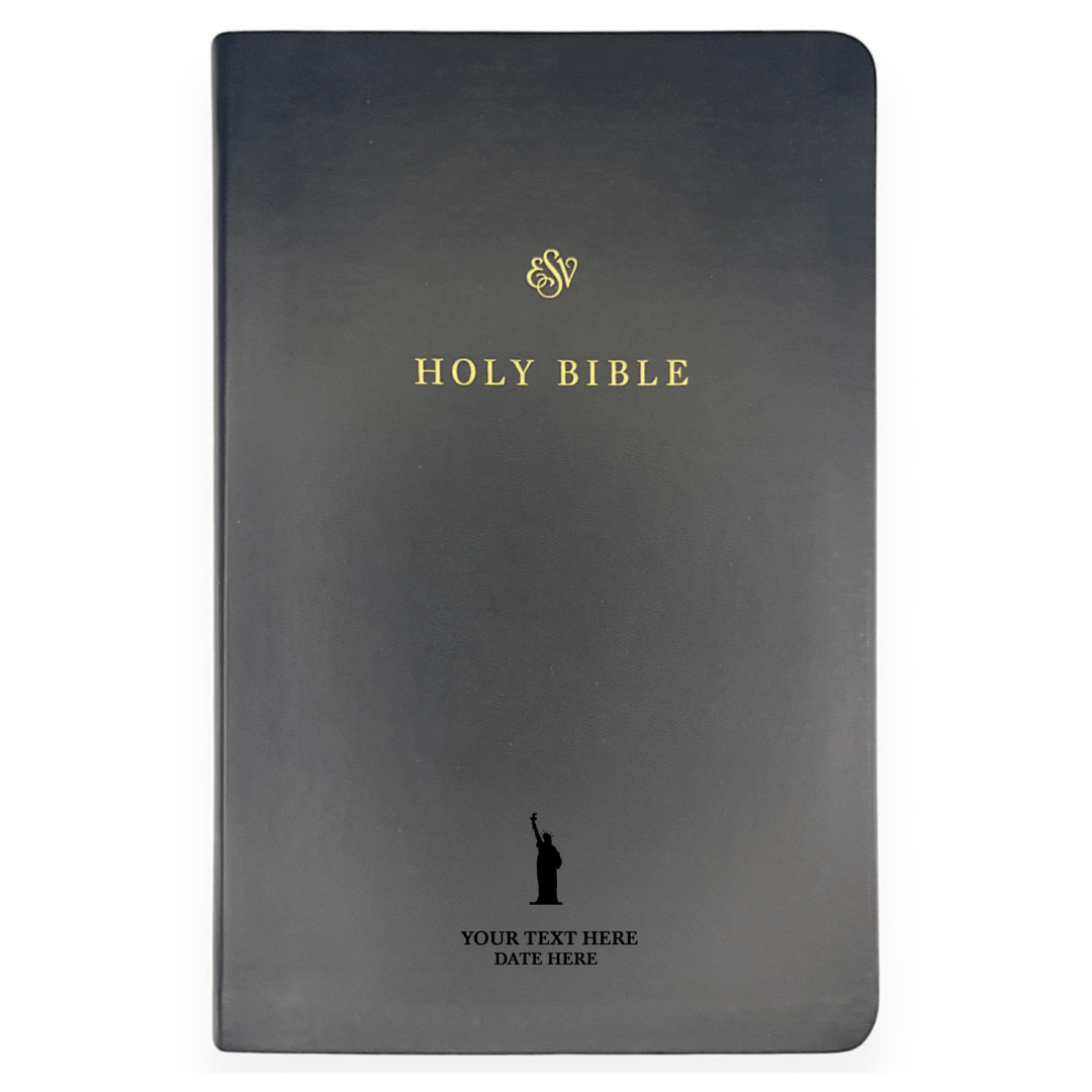 Personalized Black TruTone Faux Leather ESV Bible | Shepherds Shelf - Shepherds Shelf
