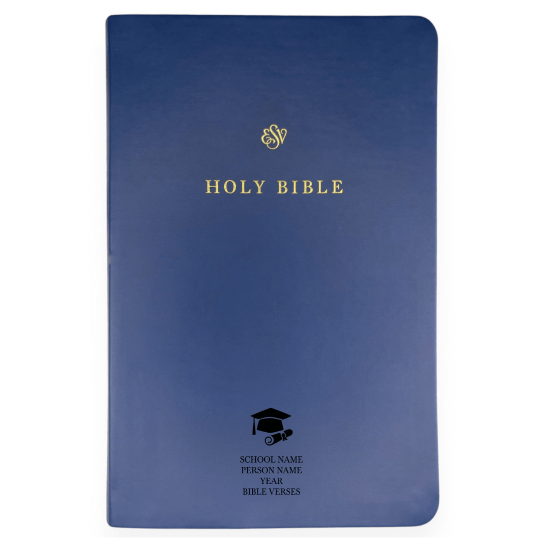 Personalized Blue ESV Bible English Version | Shepherds Shelf - Shepherds Shelf