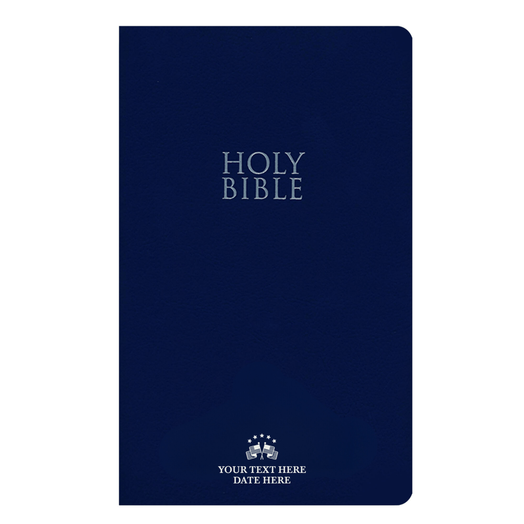 Personalized Blue NIV Faux Holy Bible | Shepherds Shelf - Shepherds Shelf