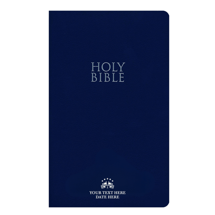 Personalized Blue NIV Faux Holy Bible | Shepherds Shelf - Shepherds Shelf