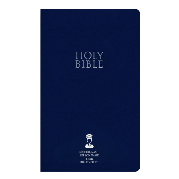 Personalized Blue NIV Faux Holy Bible | Shepherds Shelf - Shepherds Shelf