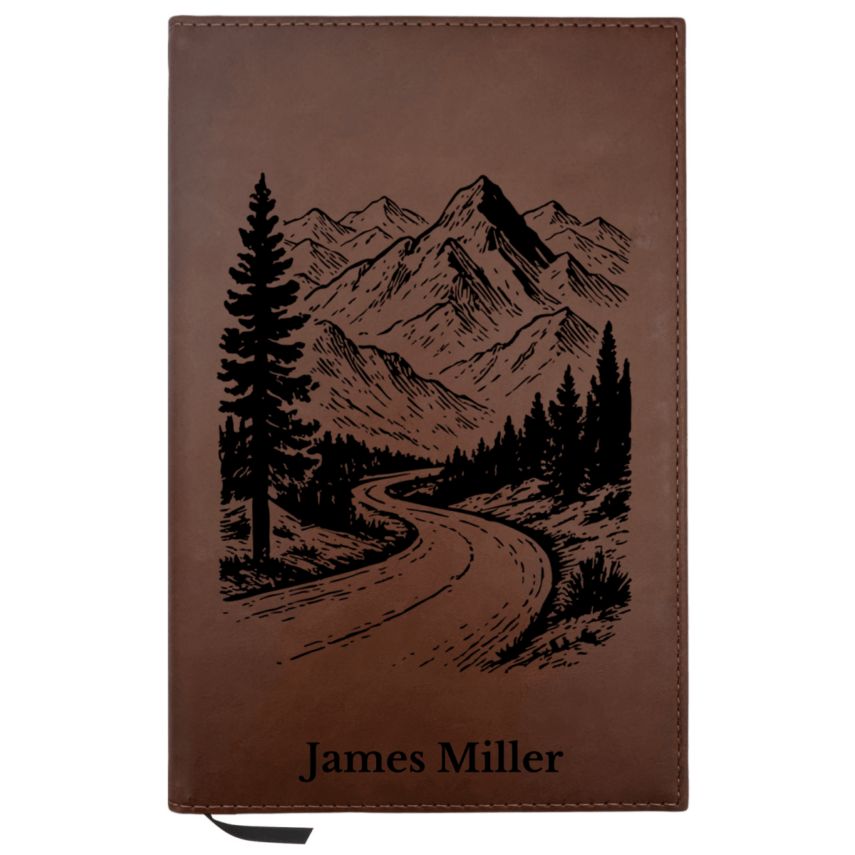 Personalized Brown Leatherette Journal Notebook | The Highway of Holiness - Shepherds Shelf