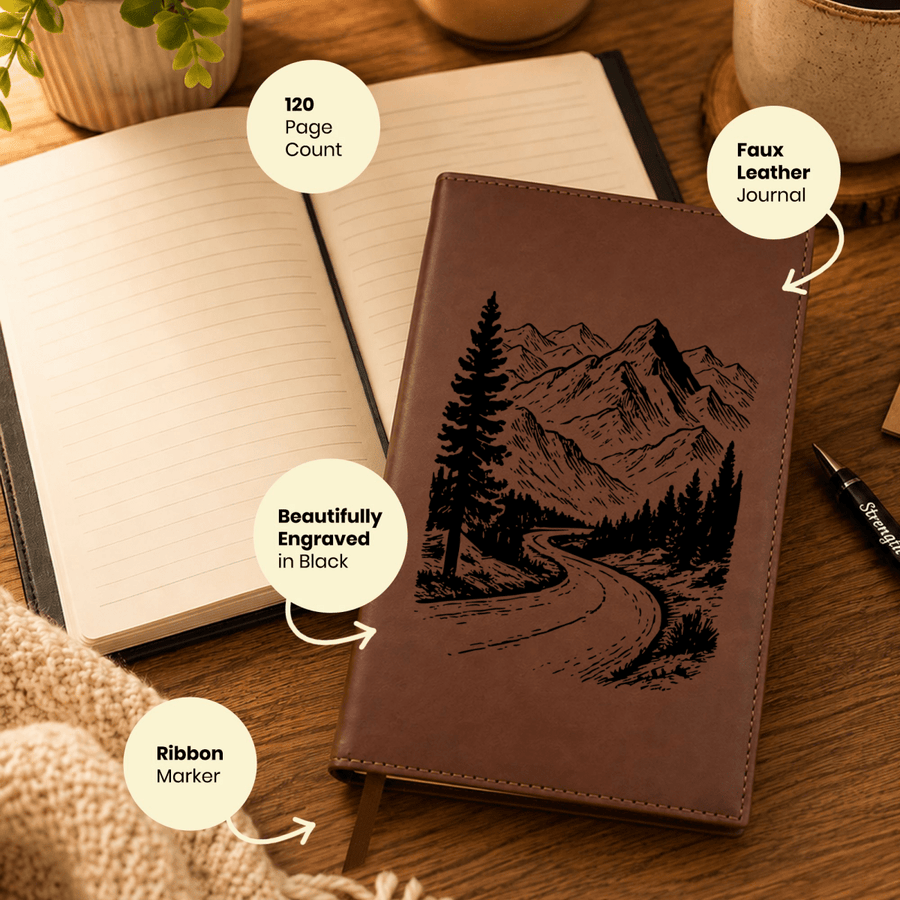 Personalized Leatherette Journal Notebook | The Highway of Holiness