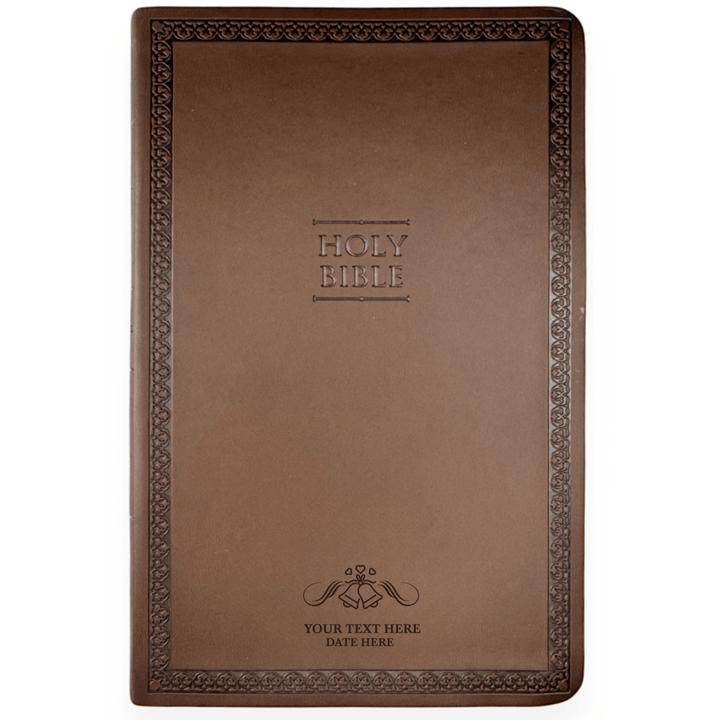 Personalized Brown NIV Thinline Holy Bible with Custom Name - Shepherds Shelf