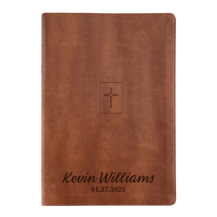 Personalized Brown Thinline Large Print NIV Bible | Shepherds Shelf - Shepherds Shelf