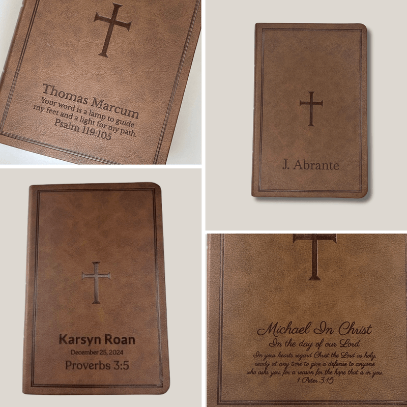CSB Brown Standard Size Holy Bible Large Print with Index Tabs