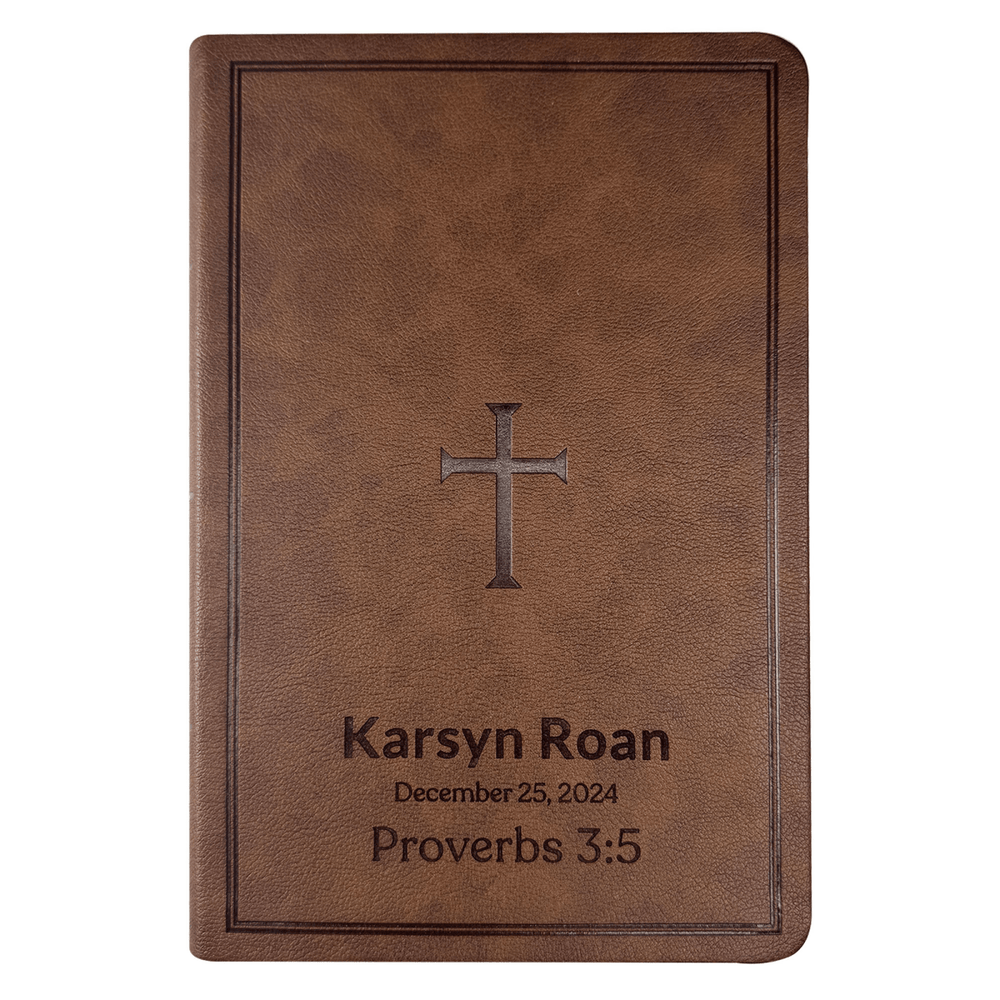 CSB Brown Standard Size Holy Bible Large Print with Index Tabs