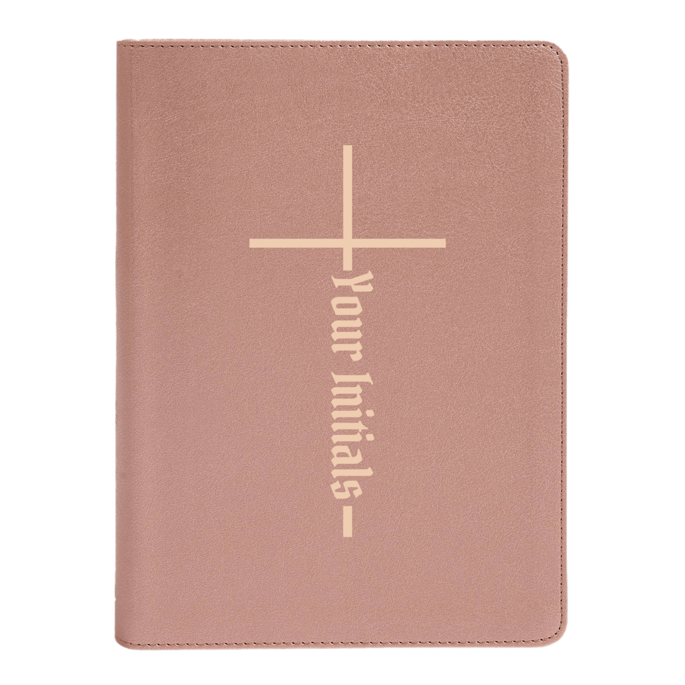 Personalized CSB She Reads Truth Community Study Bible Faux Leather Medium Print Size Rose Gold with FULL COVER Cross With Christian Cross Design | Shepherds Shelf