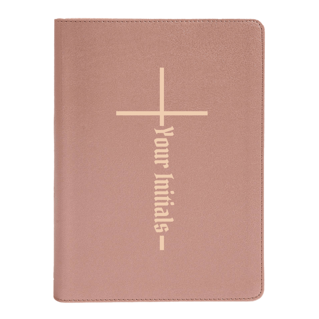 Personalized CSB She Reads Truth Community Study Bible Faux Leather Medium Print Size Rose Gold with FULL COVER Cross With Christian Cross Design | Shepherds Shelf - Shepherds Shelf